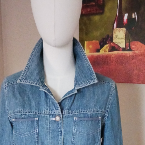 Sigrid Olsen Light Blue Denim Jacket - Picture 8 of 14